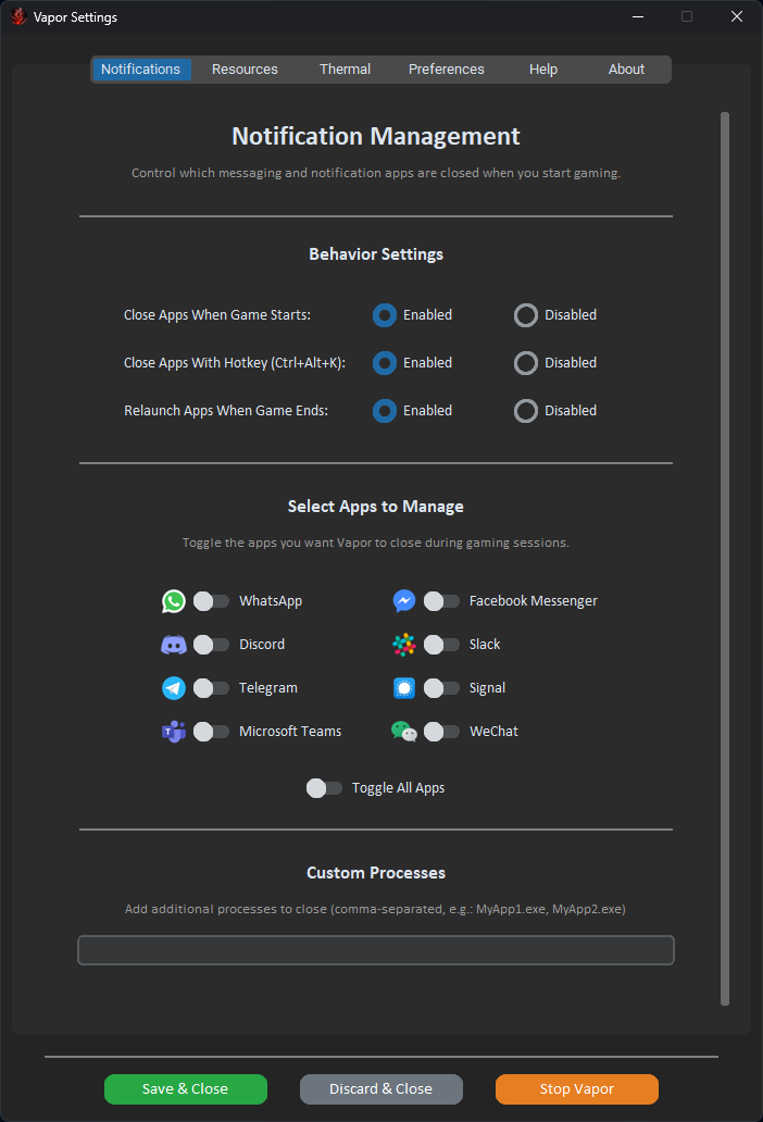 Notification Settings